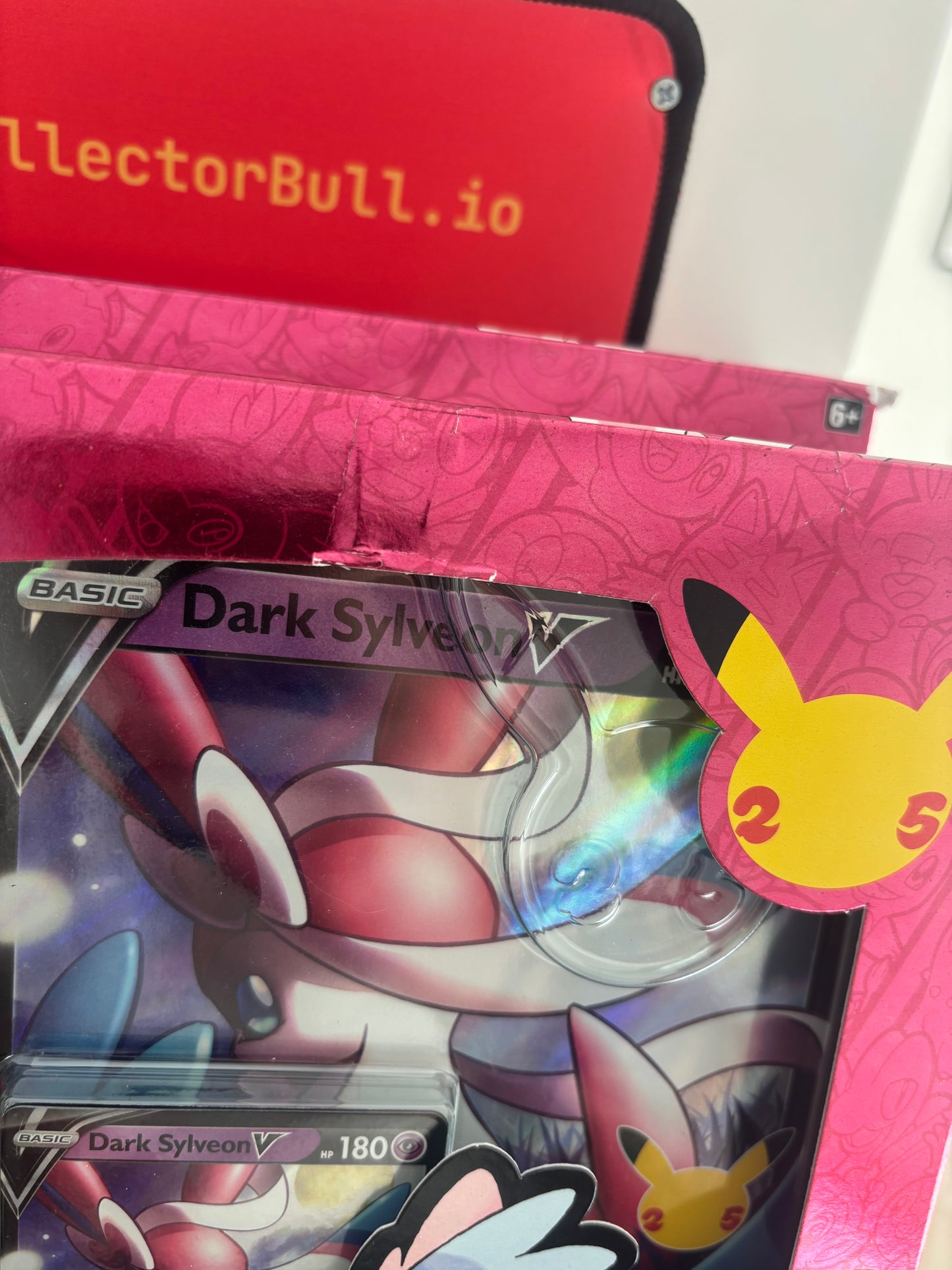 2021 Pokemon: Celebrations Dark Sylveon V Collections Box (minor damage to box)