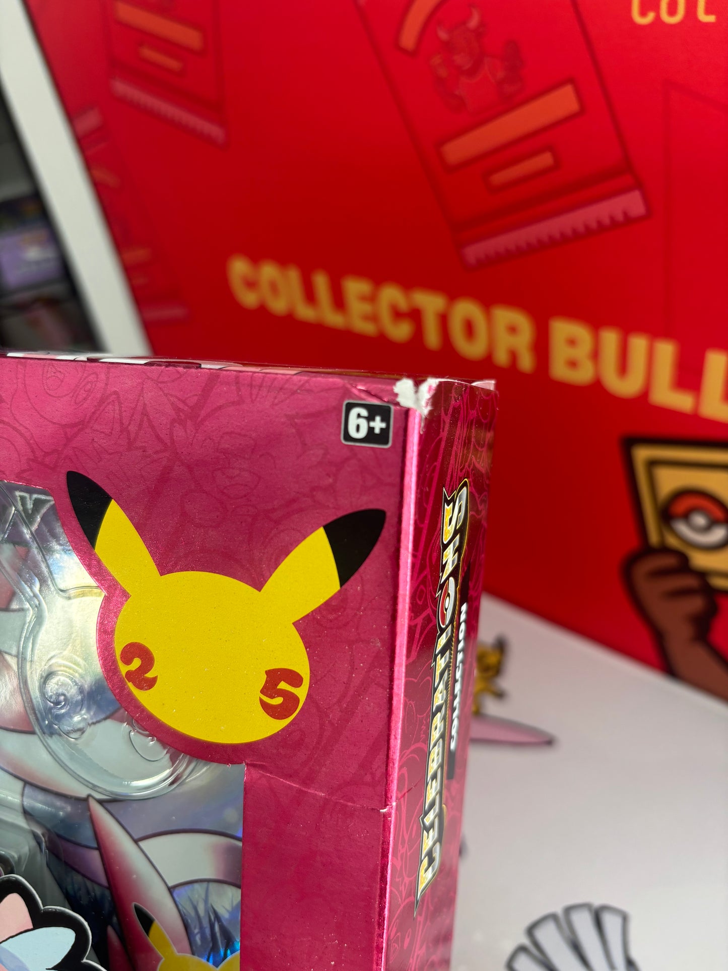 2021 Pokemon: Celebrations Dark Sylveon V Collections Box (minor damage to box)