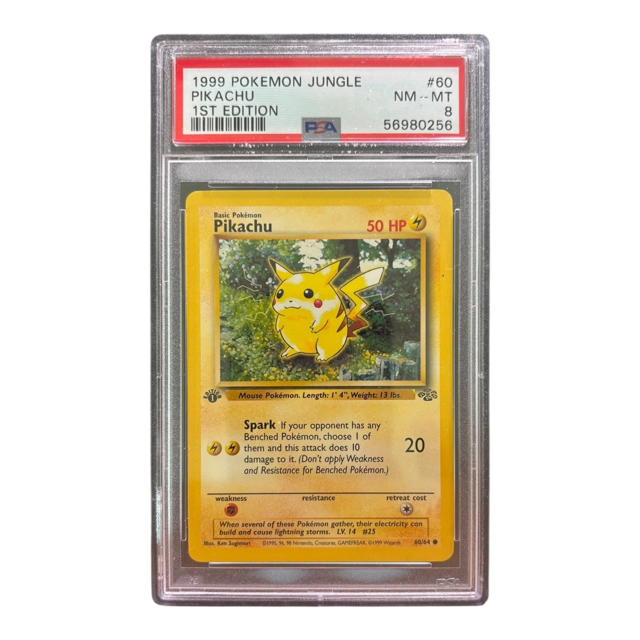 1999 Pikachu – Jungle 1st Edition #60/64 (PSA 8)