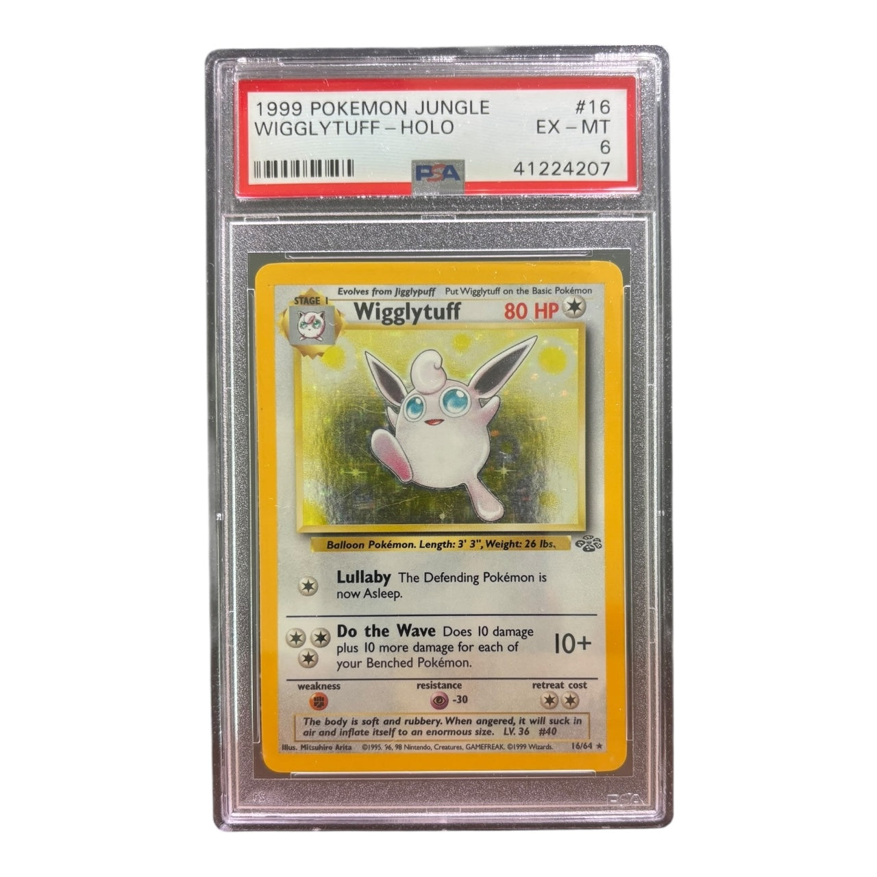 1999 Wigglytuff – Jungle #16/64 (PSA 6)