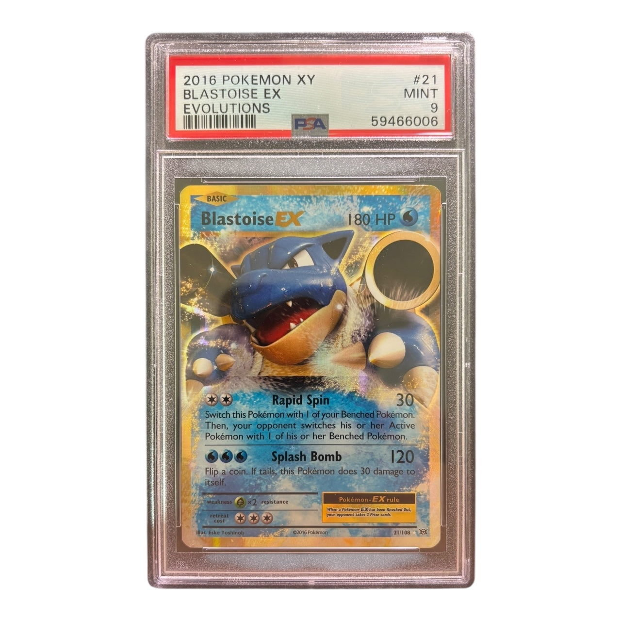 2016 Blastoise EX – XY Evolutions #XY30 (PSA 9)