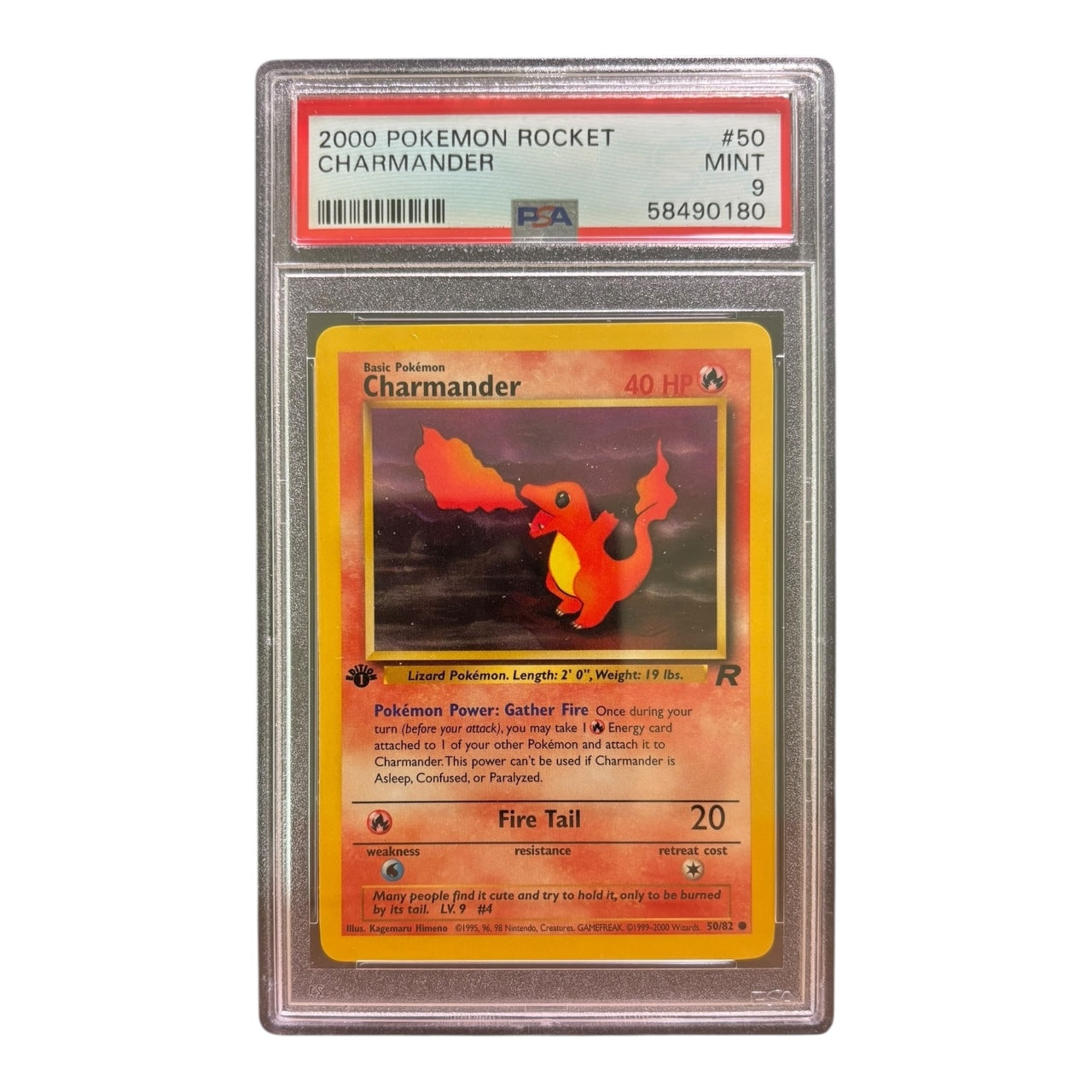 2000 Charmander – Team Rocket #50/82 (PSA 9)