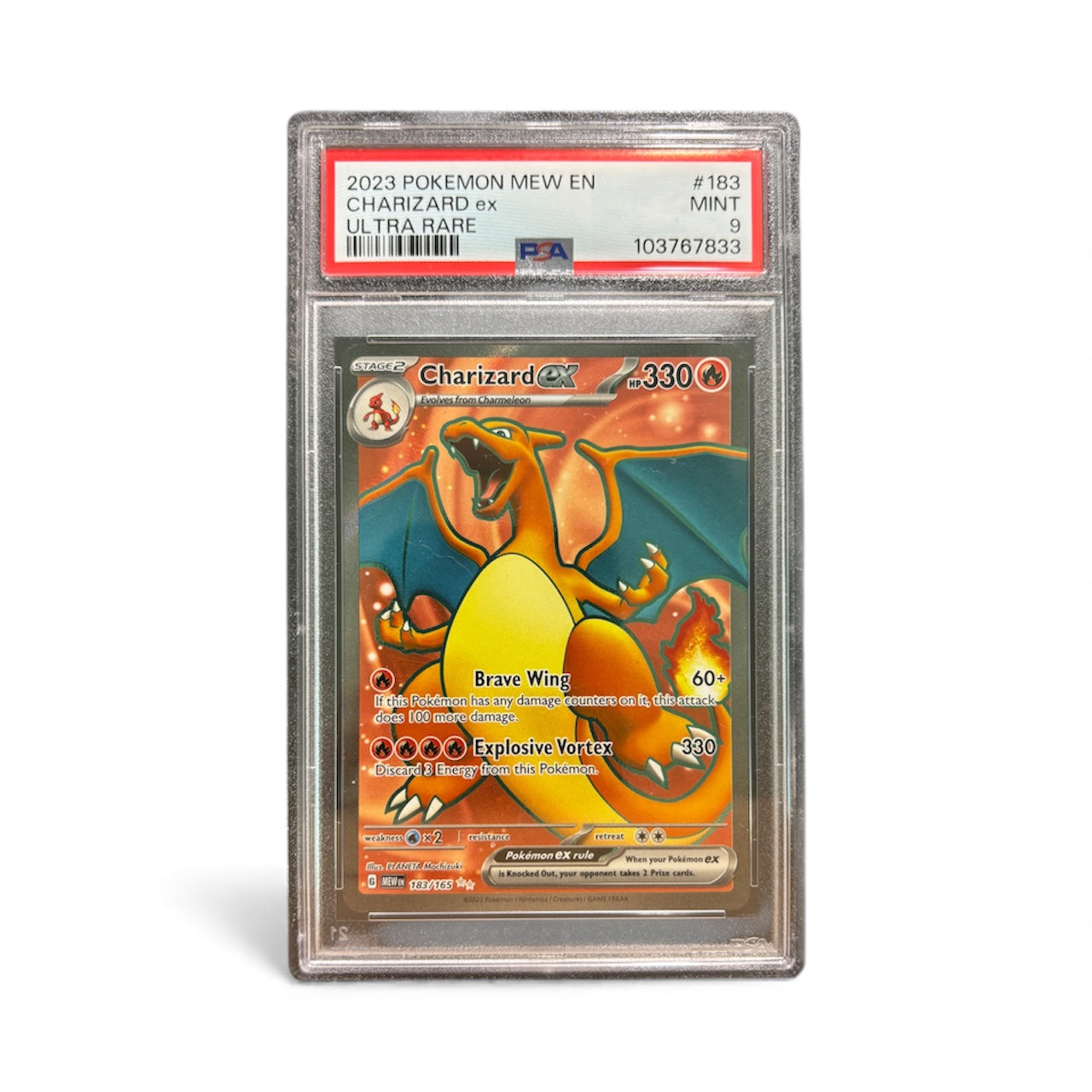 2023 Charizard ex – Ultra Rare #183/165 (PSA 9)