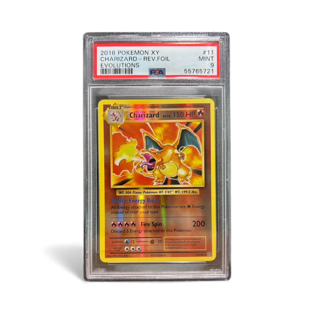 2016 Charizard – Reverse Holo #11/108 (PSA 9)