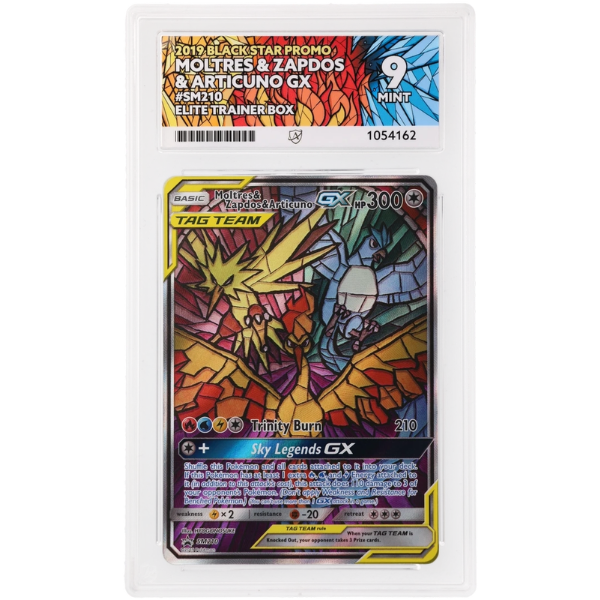 2019 Pokemon: Moltres & Zapdos & Articuno Gx Tag Team, (ETB) ACE 9