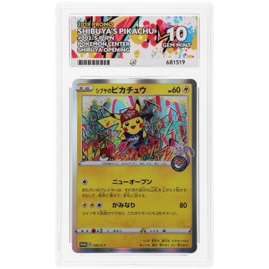 2019 Shibuya’s Pikachu Promo #002/S-P – ACE Grading 10