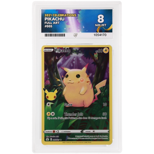 2021 Pokemon: Pikachu 005/025, Celebrations, Full Art - ACE 8