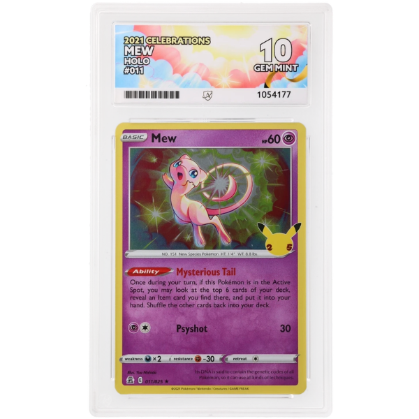2021 Pokemon: Mew Celebrations 011/025 Holo Rare Ace 10