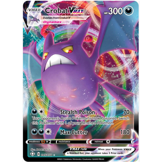 2021 Pokemon SWSH Shining Fates Crobat VMAX 045/072