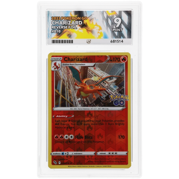 2022 Charizard Pokemon GO Reverse Holo #010/078 – ACE 9