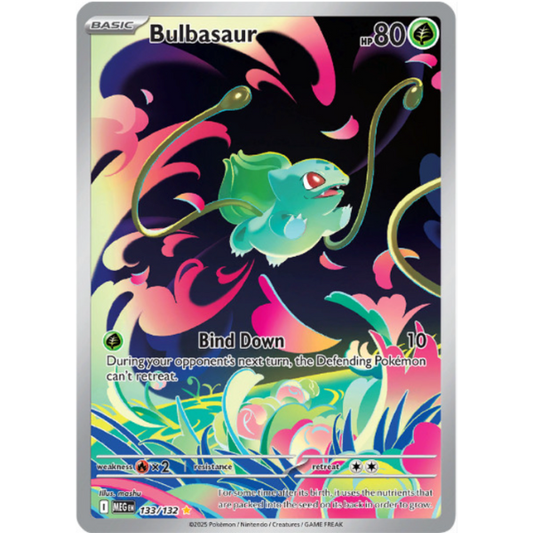 2023 Pokemon Mega Evolution Bulbasaur 133/132 Illustration Rare