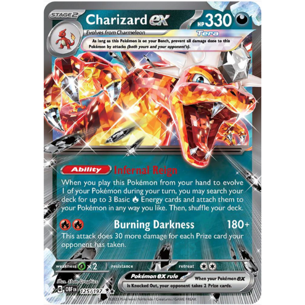 2023 Pokemon SV Obsidian Flames Charizard ex 125/197