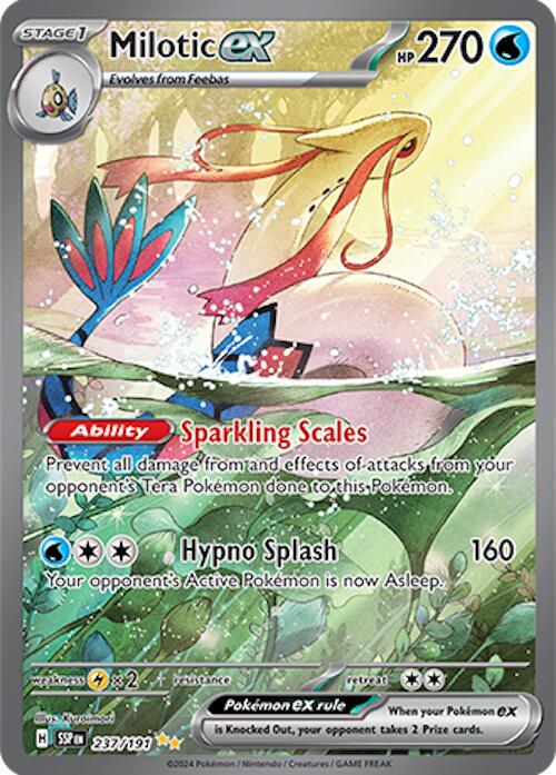 2024 Pokemon: Milotic EX 237/191 SIR, Surging Sparks