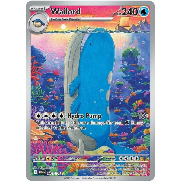 2024 Pokemon SV Journey Together Wailord 162/159 Illustration Rare