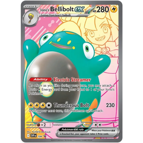 2024 Pokemon SV Promo Iono’s Bellibolt ex SVP 194