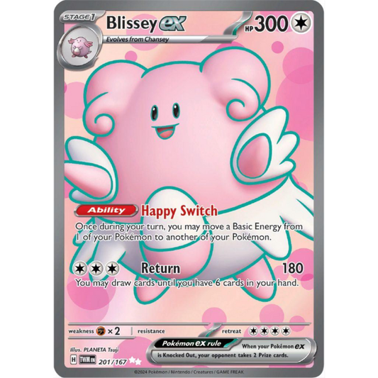 2024 Pokemon SV Twilight Masquerade Blissey ex 201/167