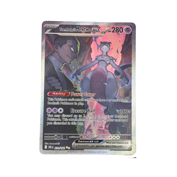 2025 Pokemon Destined Rivals EN Team Rocket’s Mewtwo ex 231/182