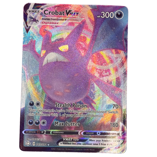 2021 Pokemon SWSH Shining Fates Crobat VMAX 045/072