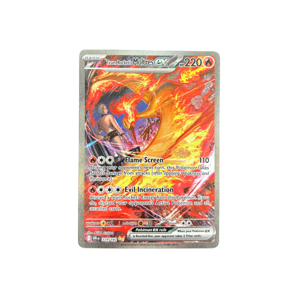 Pokemon: Team Rocket’s Moltres ex #229/182