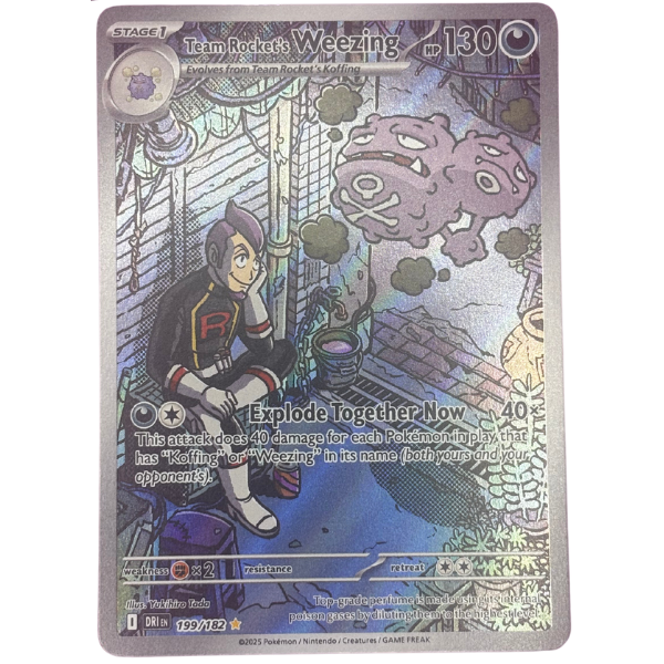 Team Rocket’s Weezing 199/182 – Illustration Rare – Destined Rivals
