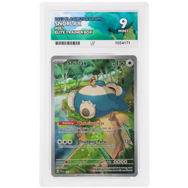 2023 Pokemon: Snorlax 051 Black Star Promo, SVP, ACE 9