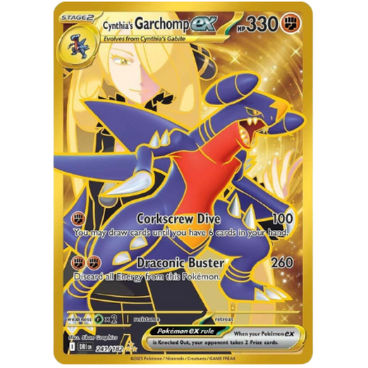 Pokemon: Pokemon SV Destined Rivals DRI EN #241/182 Cynthia’s Garchomp ex