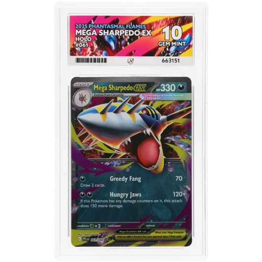 Mega Sharpedo ex – 061 – Phantasmal Flames (Holo) ACE 10