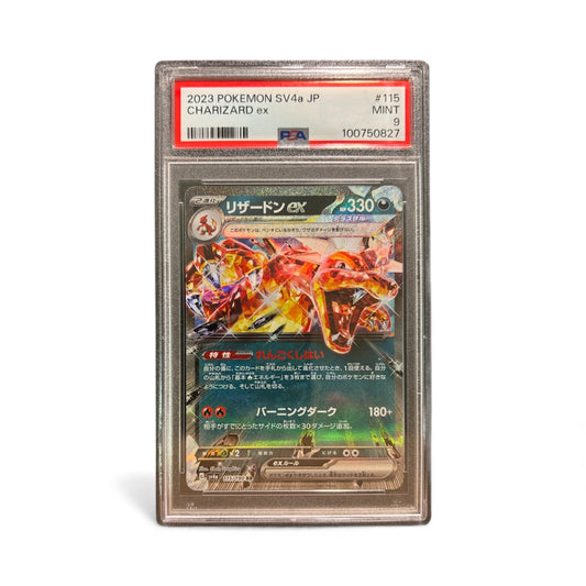 2023 Charizard ex – SV4a Shiny Treasure ex #115/190 (PSA 9)