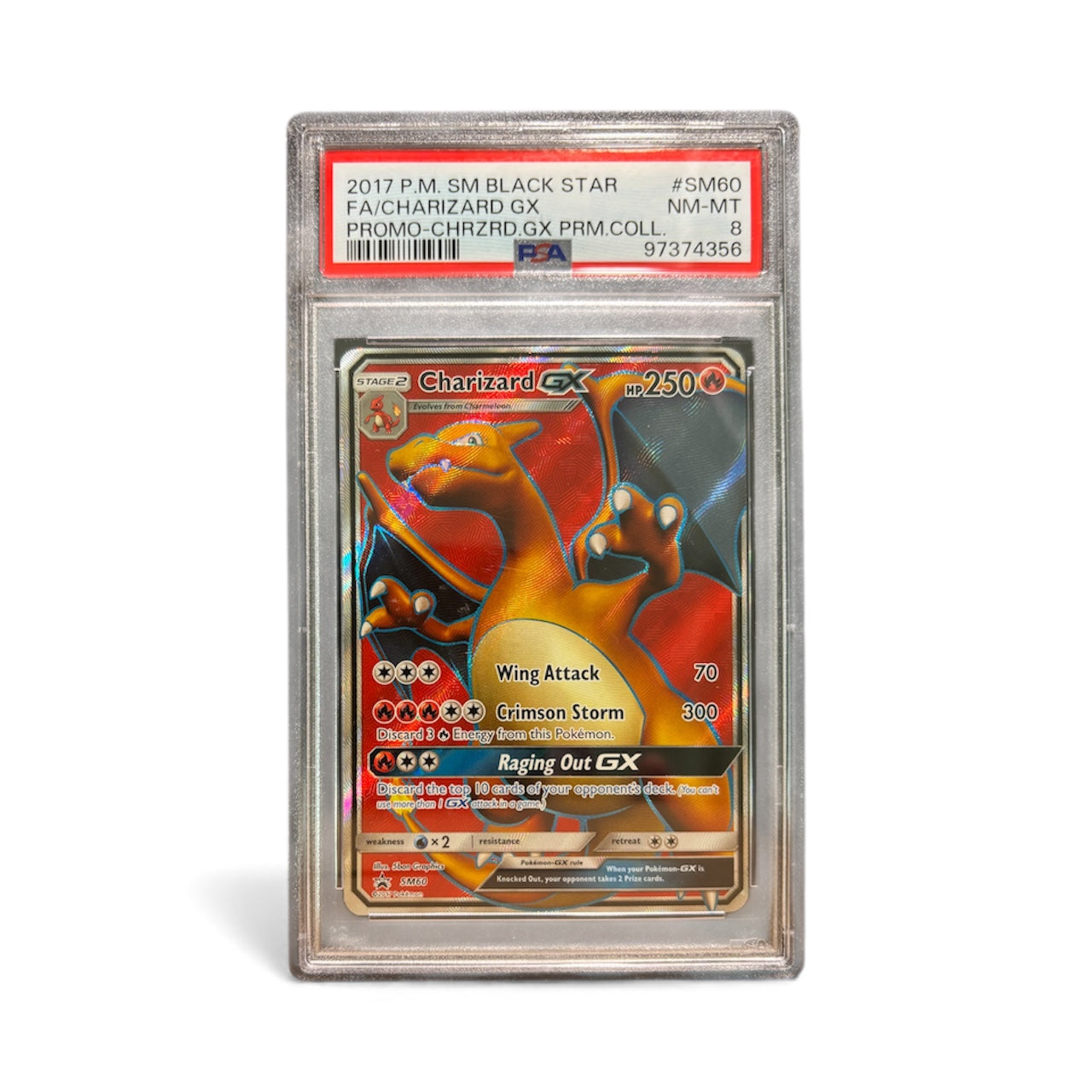 2017 Charizard GX – SM Black Star Promo (PSA 8)