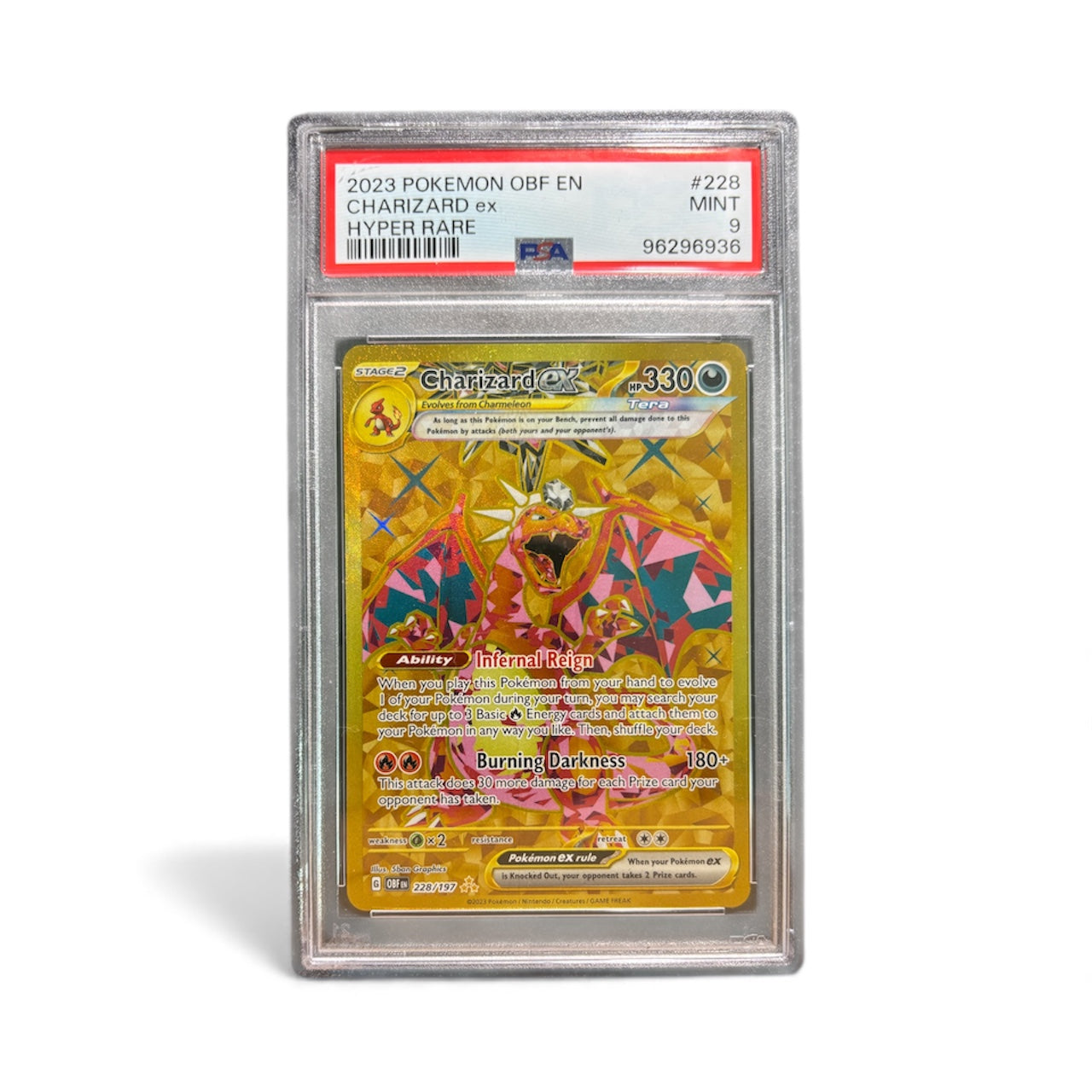 2023 Charizard ex – Hyper Rare #228/197 (PSA 9)
