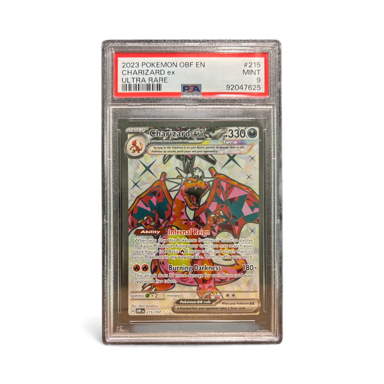 2023 Charizard ex – Obsidian Flames #215/197 (PSA 9)