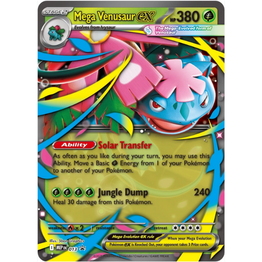 Pokemon: Mega Venusaur ex 013 Holo MEP Promo