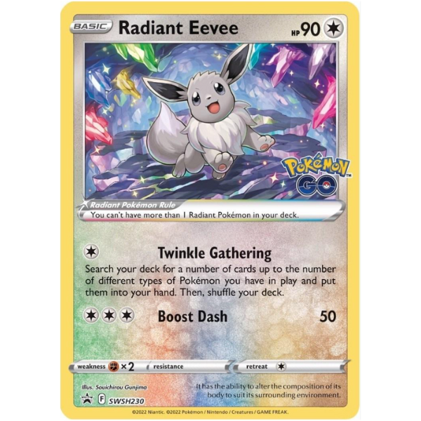 Pokemon Radiant Eevee SWSH230 Sword & Shield Promo Cards