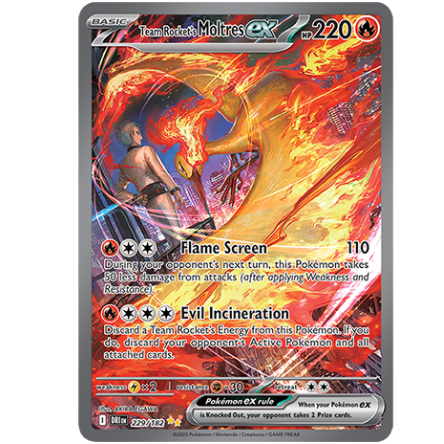 Pokemon: Team Rocket’s Moltres ex #229/182