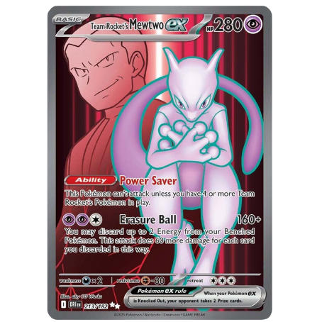 Pokemon: Rocket’s Mewtwo ex #213/182 Pokemon Destined Rivals