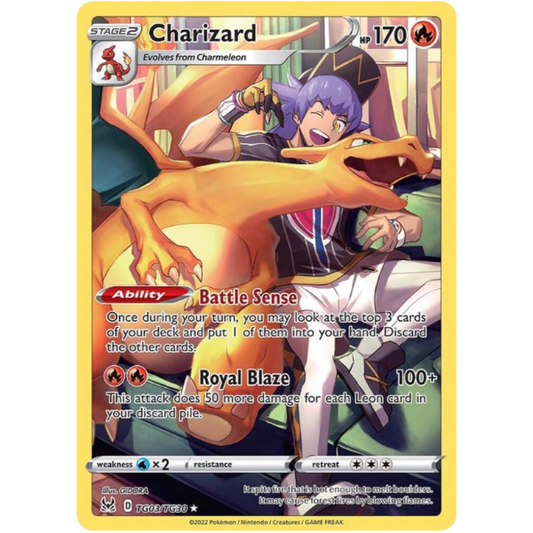 2022 Pokemon Sword & Shield Lost Origin Charizard TG03/TG30