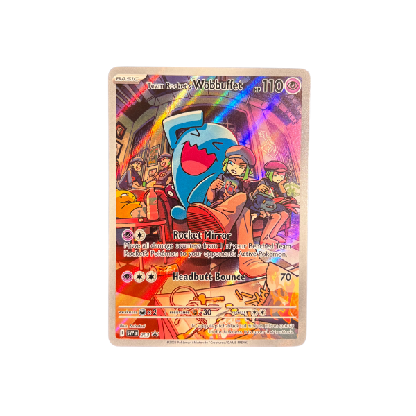 Pokemon: BLACK STAR PROMO #203 TEAM ROCKET'S WOBBUFFET