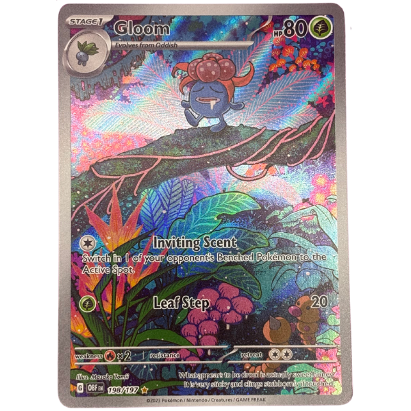 2023 Pokemon Obsidian Flames Gloom 198/197 Illustration Rare